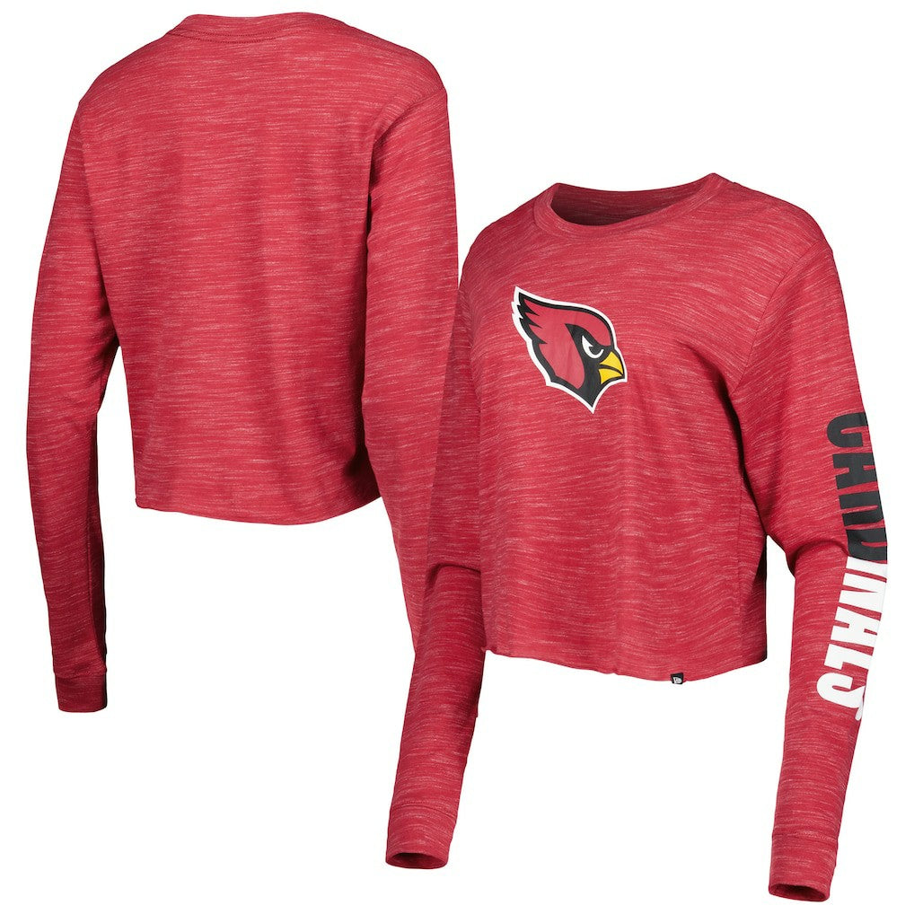 Arizona Cardinals New Era Women's Crop Long Sleeve T-Shirt - Cardinal - NFL
