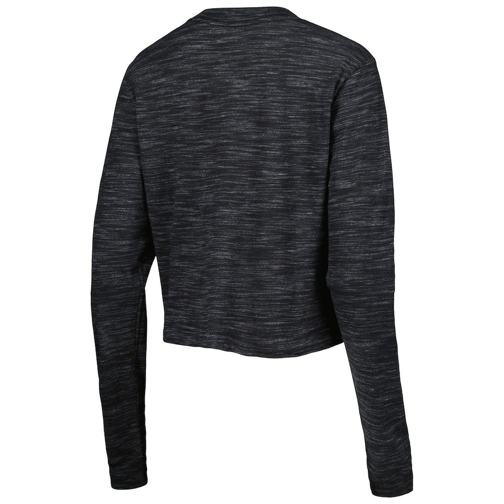 Las Vegas Raiders New Era Women's Crop Long Sleeve T-Shirt - Black - NFL