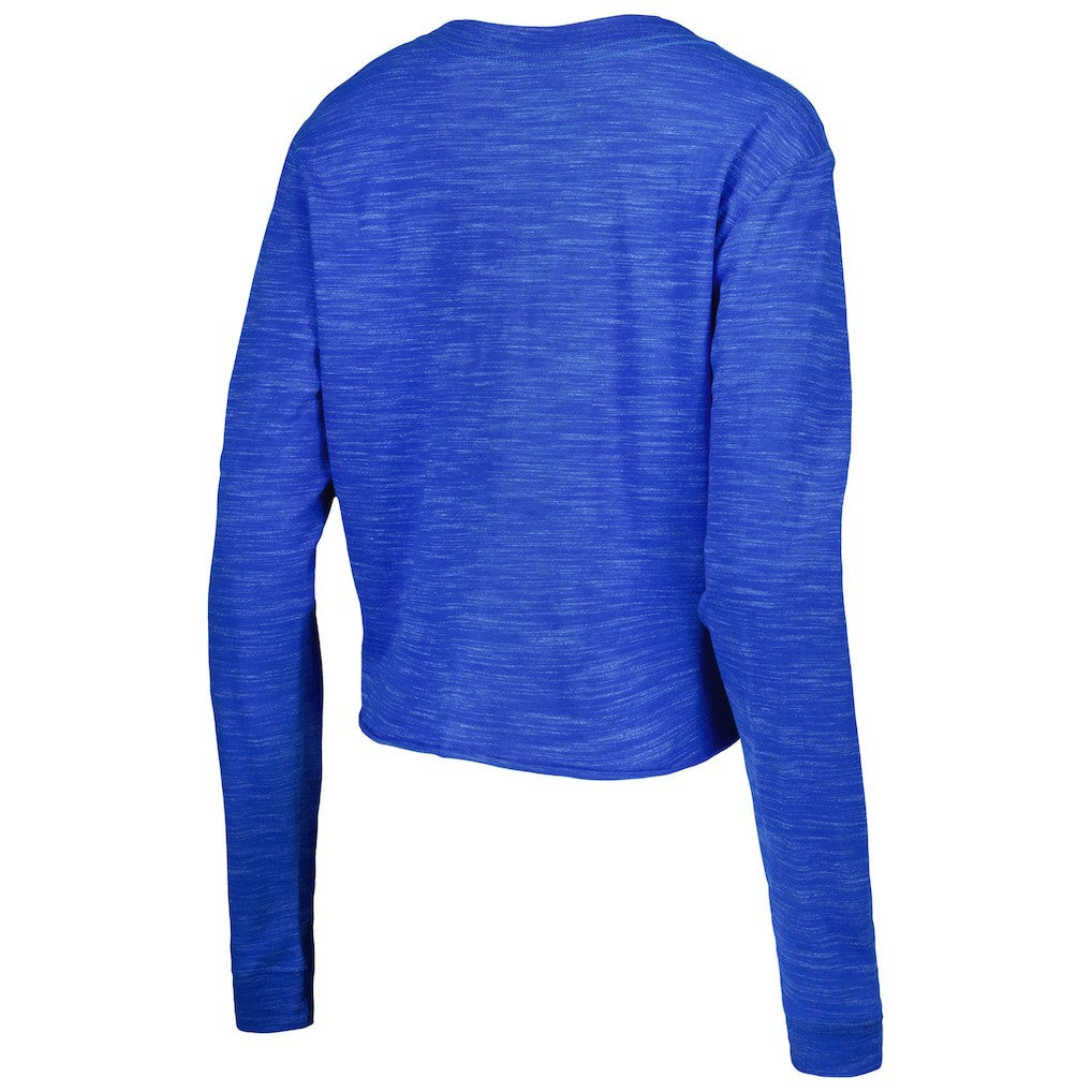 Los Angeles Rams New Era Women's Crop Long Sleeve T-Shirt - Royal - NFL