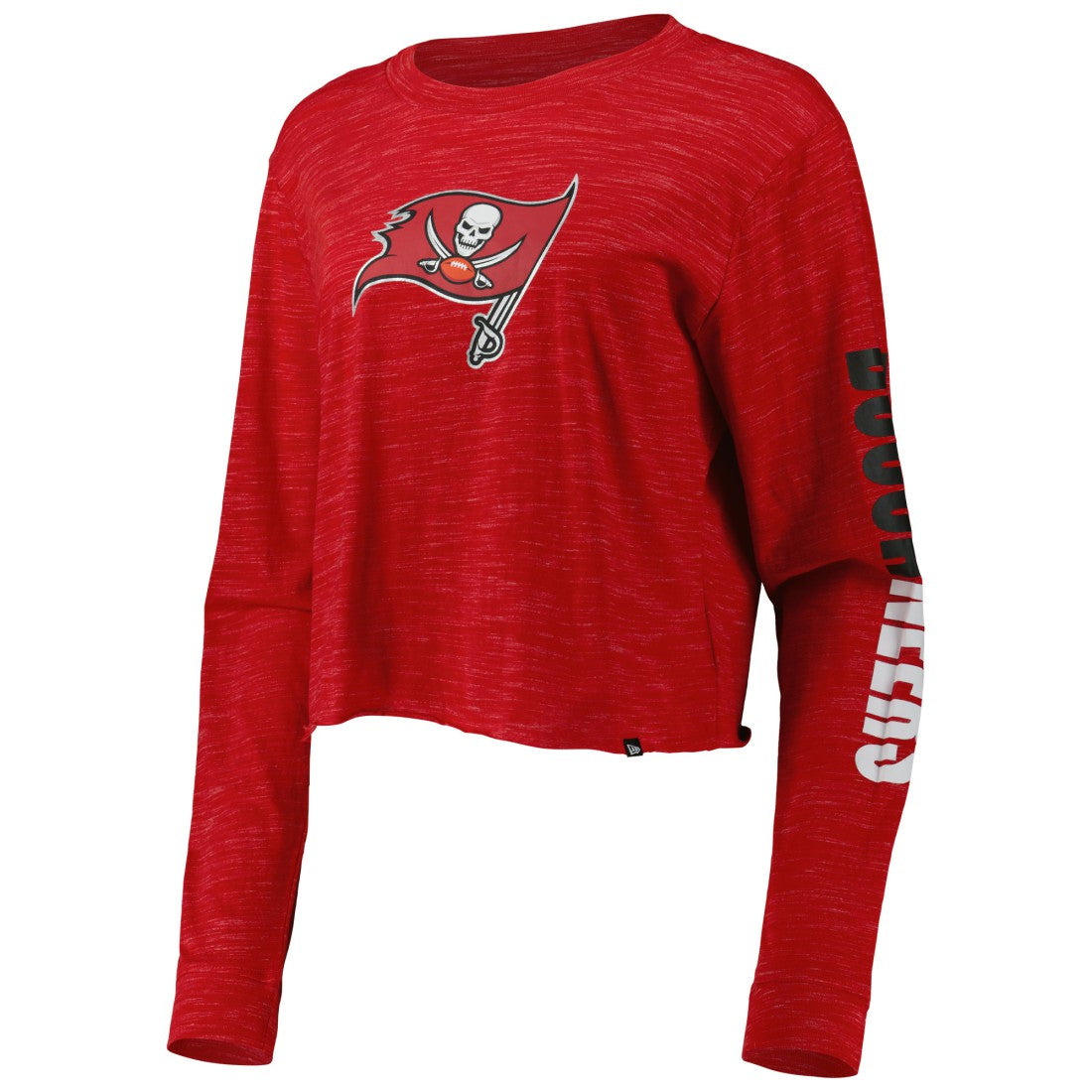 Tampa Bay Buccaneers New Era Women's Crop Long Sleeve T-Shirt - Red - NFL