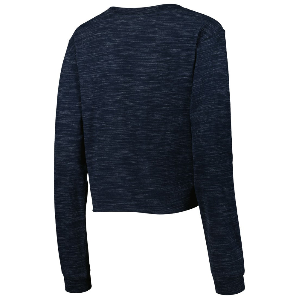 Tennessee Titans New Era Women's Crop Long Sleeve T-Shirt - Navy - NFL