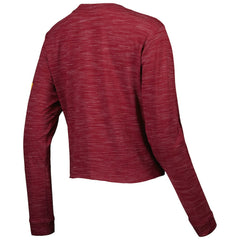Washington Commanders New Era Women's Crop Long Sleeve T-Shirt - Burgundy - NFL