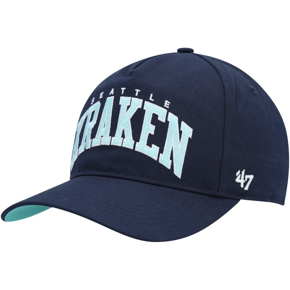 Seattle Kraken '47 Block Arch Hitch Snapback Hat - Deep Sea Blue | 47 brand online