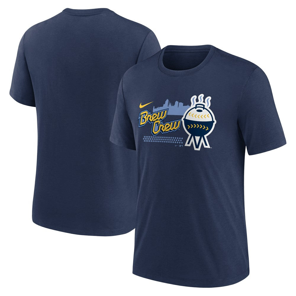 Milwaukee Brewers Nike City Connect Tri-Blend T-Shirt Online