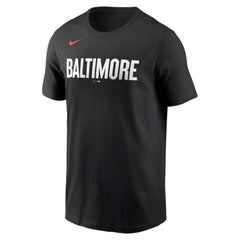 Baltimore Orioles Nike City Connect Wordmark T-Shirt Near Me