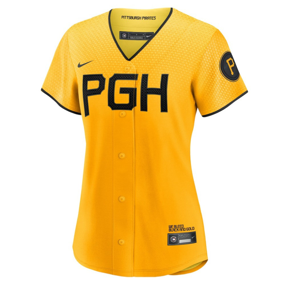 Bryan Reynolds Pittsburgh Pirates Nike Women's City Connect Replica Player Jersey for sale