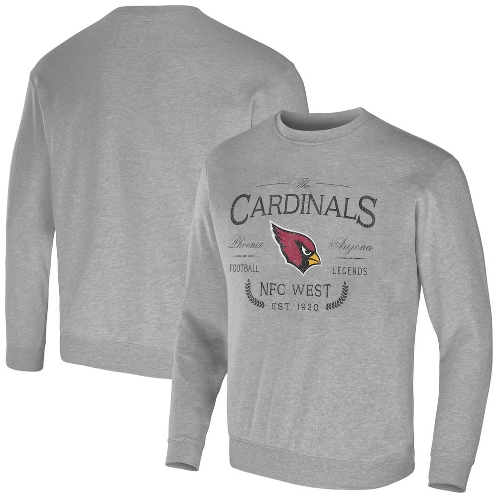 Arizona Cardinals NFL x Darius Rucker Collection Pullover Sweatshirt - Heather Gray - Fanatics