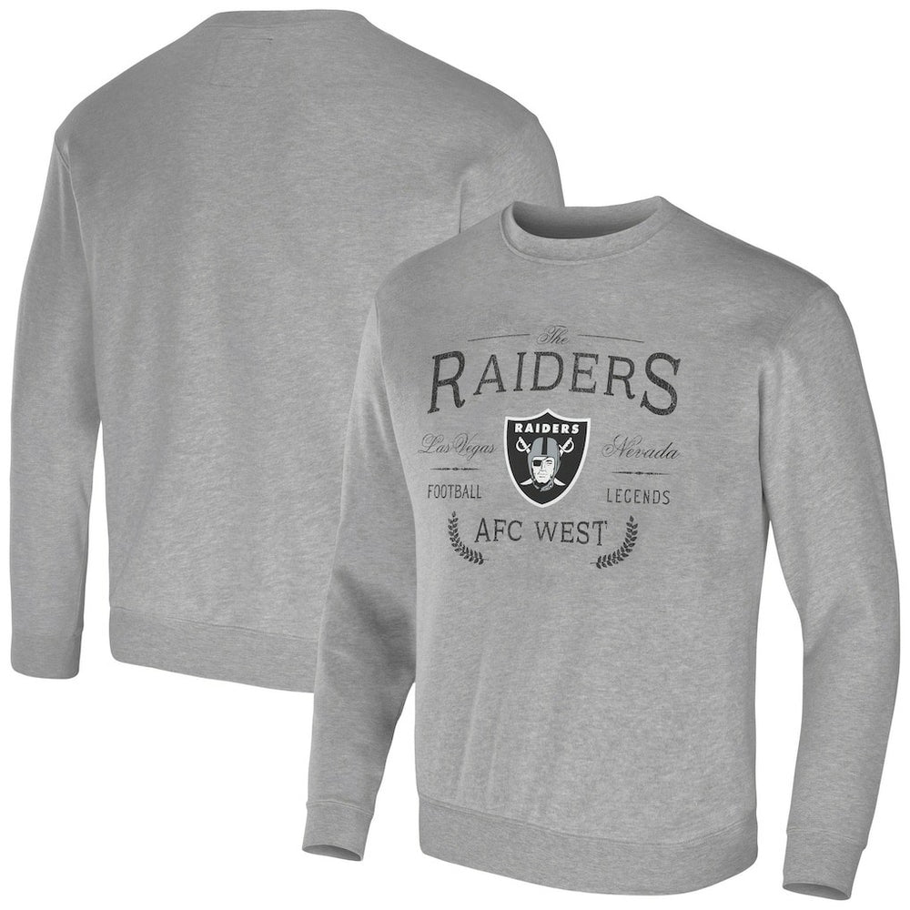 Las Vegas Raiders NFL x Darius Rucker Collection Pullover Sweatshirt - Heather Gray - Fanatics