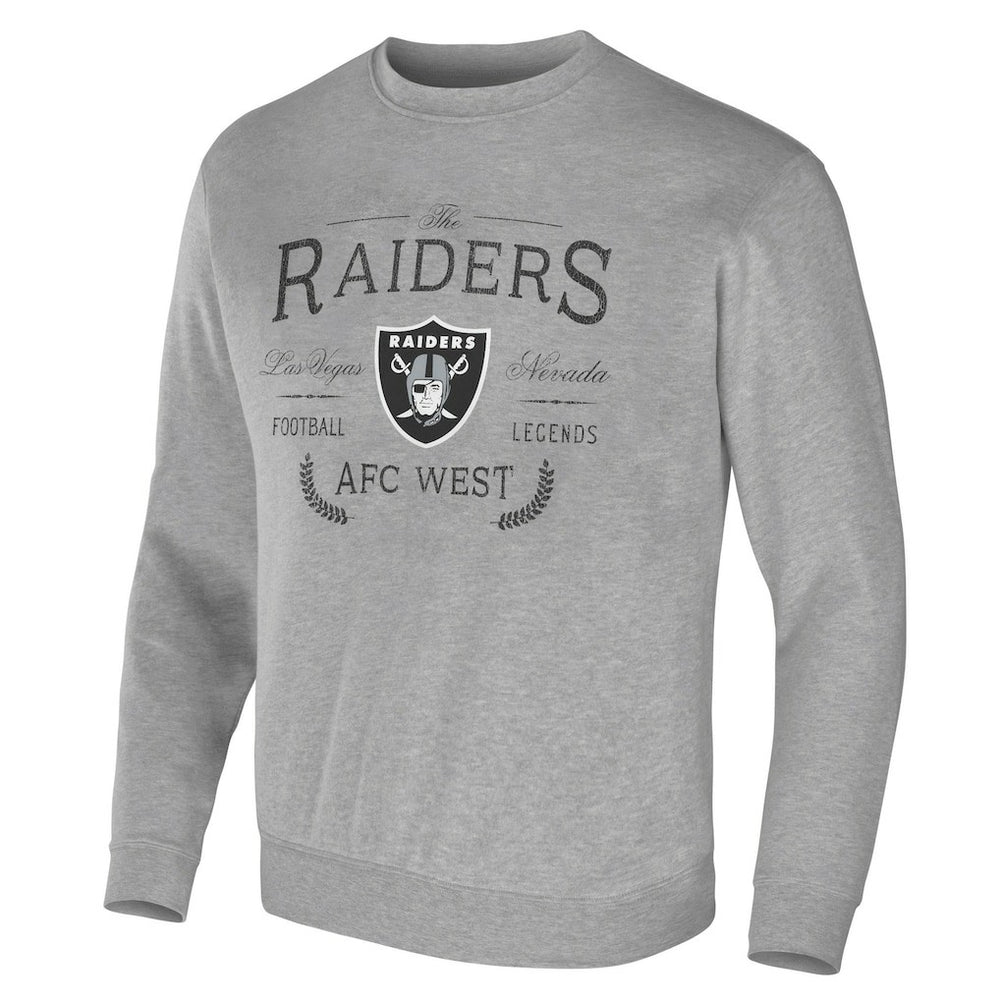 Las Vegas Raiders NFL x Darius Rucker Collection Pullover Sweatshirt - Heather Gray - Fanatics
