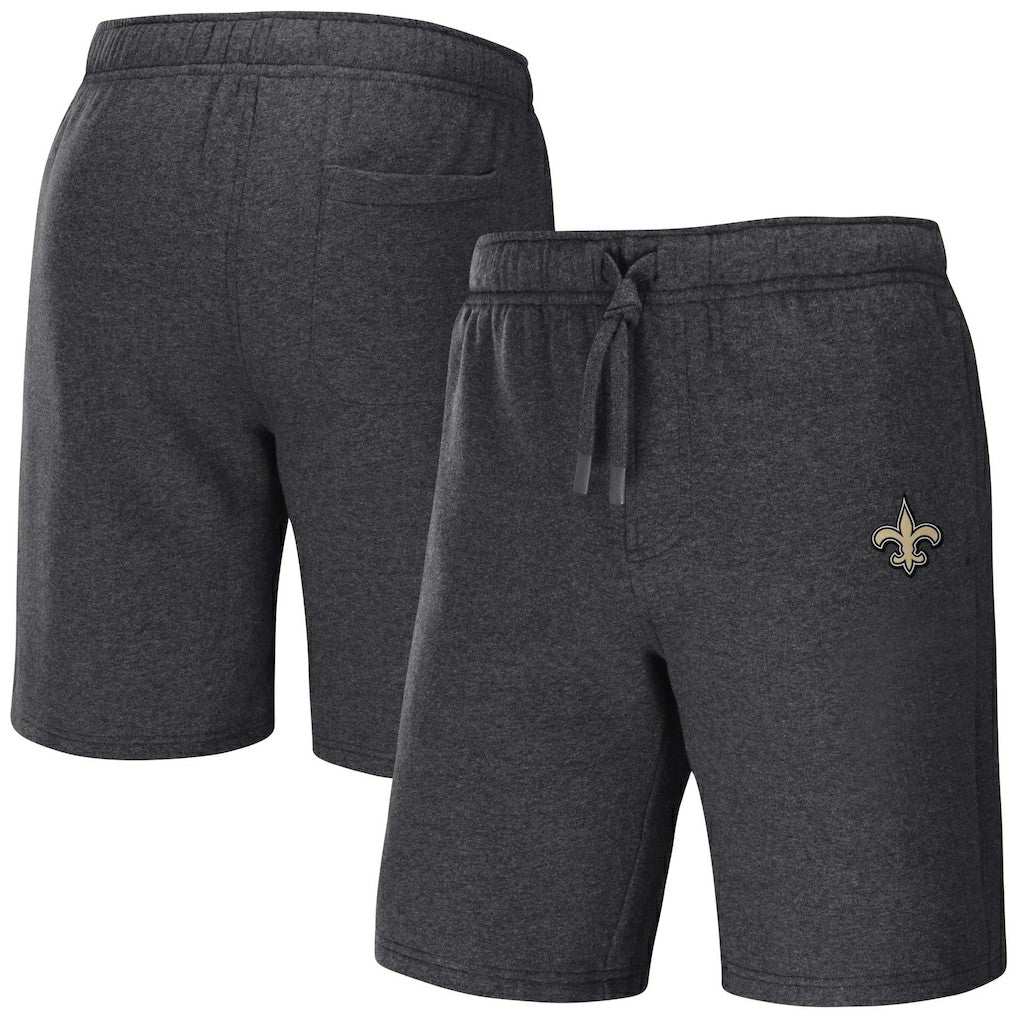 New Orleans Saints NFL x Darius Rucker Collection Logo Shorts - Heather Charcoal - Fanatics