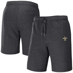 New Orleans Saints NFL x Darius Rucker Collection Logo Shorts - Heather Charcoal - Fanatics