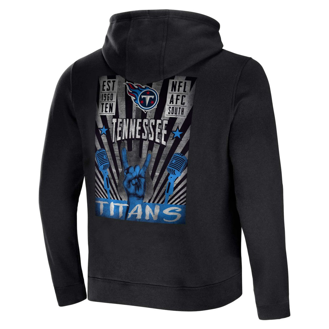 Tennessee Titans NFL x Darius Rucker Collection Rocker Full-Zip Hoodie - Black - Fanatics