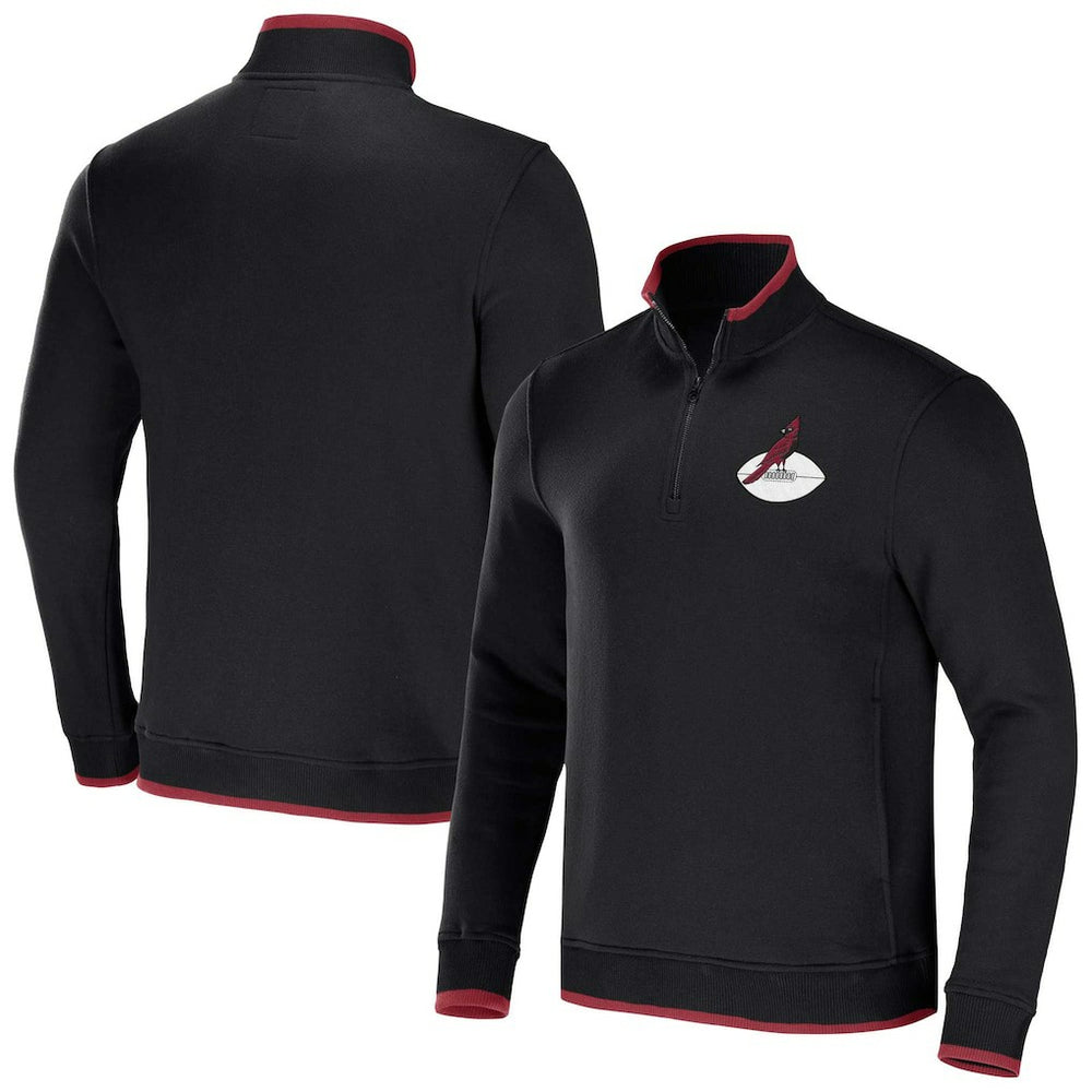 Arizona Cardinals NFL x Darius Rucker Collection Logo Quarter-Zip Top - Black - Fanatics