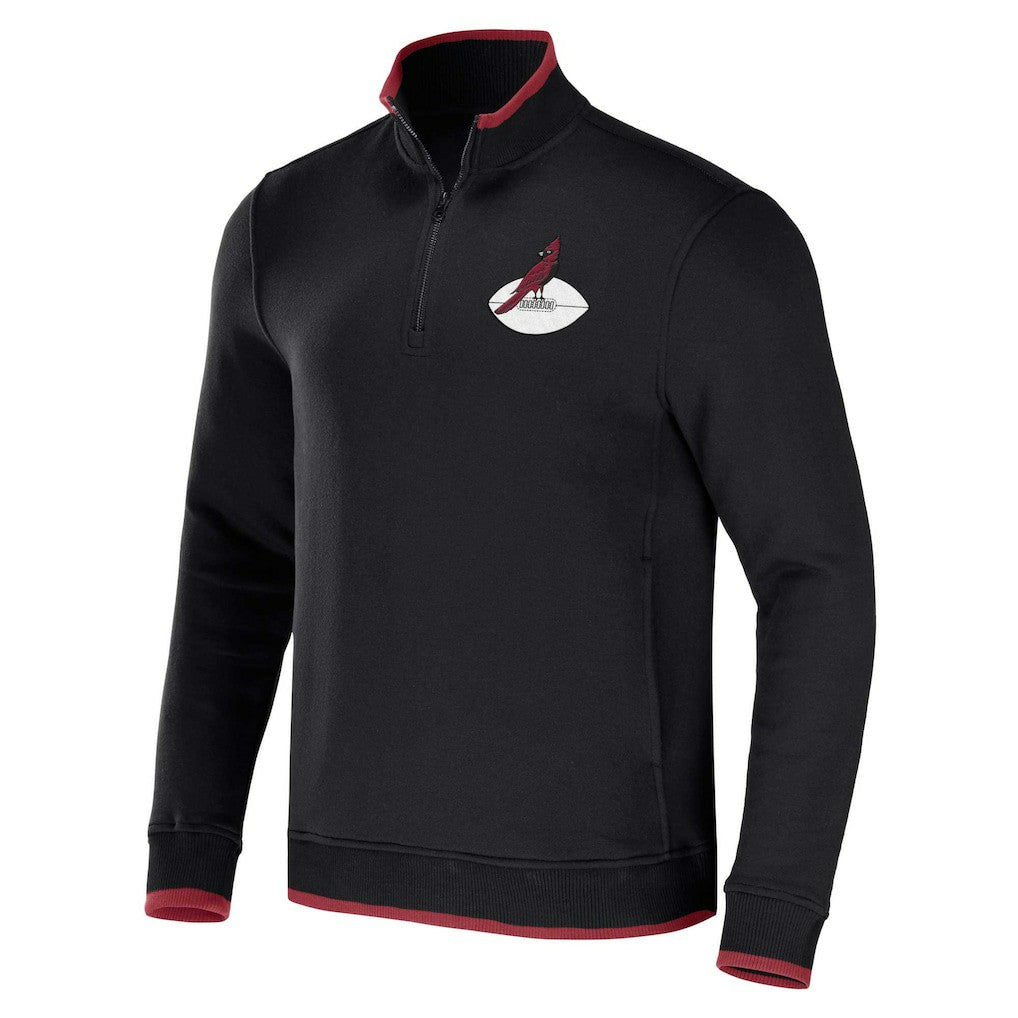Arizona Cardinals NFL x Darius Rucker Collection Logo Quarter-Zip Top - Black - Fanatics