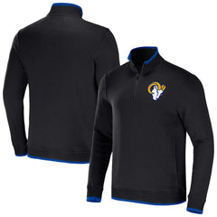Los Angeles Rams NFL x Darius Rucker Collection Logo Quarter-Zip Top - Black - Fanatics