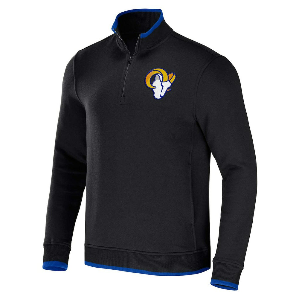 Los Angeles Rams NFL x Darius Rucker Collection Logo Quarter-Zip Top - Black - Fanatics