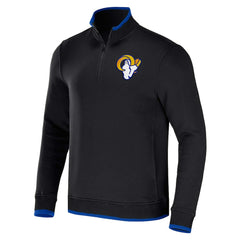 Los Angeles Rams NFL x Darius Rucker Collection Logo Quarter-Zip Top - Black - Fanatics