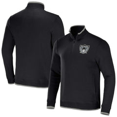 Las Vegas Raiders NFL x Darius Rucker Collection Logo Quarter-Zip Top - Black - Fanatics