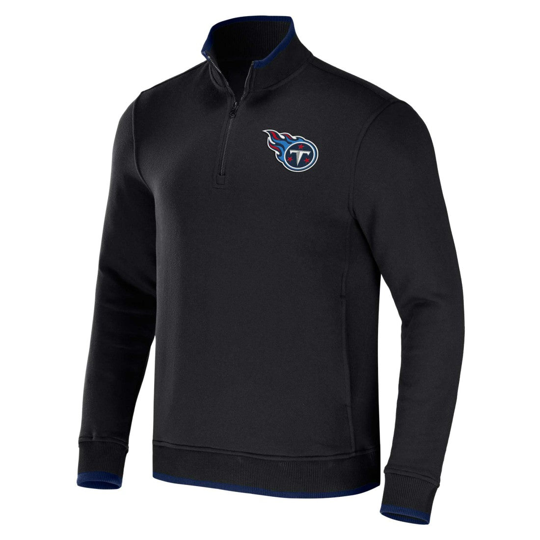 Tennessee Titans NFL x Darius Rucker Collection Logo Quarter-Zip Top - Black - Fanatics