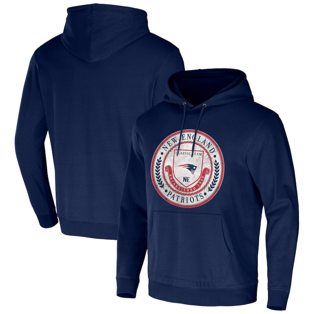 New England Patriots NFL x Darius Rucker Collection Washed Pullover Hoodie - Navy - Fanatics