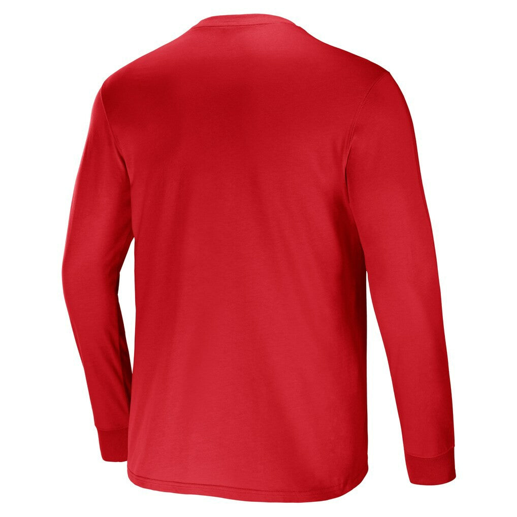 Atlanta Falcons NFL x Darius Rucker Collection Team Long Sleeve Pocket T-Shirt - Red - Fanatics