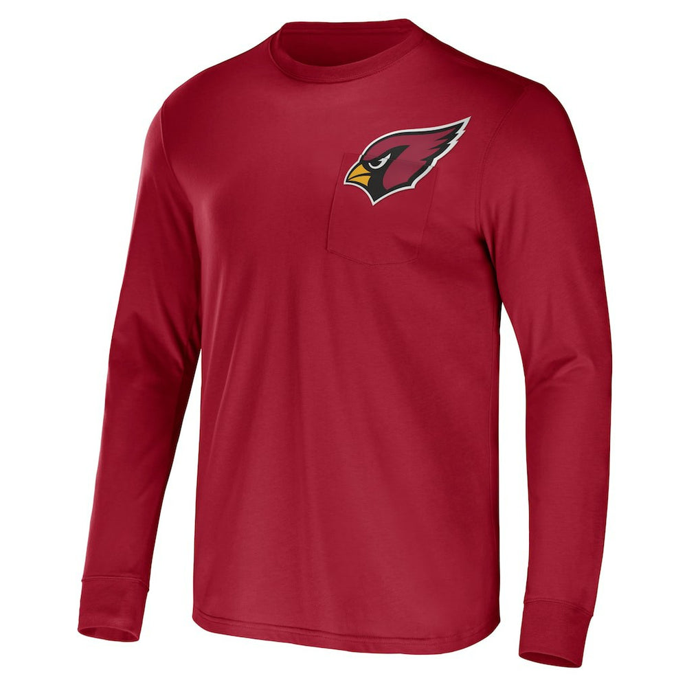 Arizona Cardinals NFL x Darius Rucker Collection Team Long Sleeve Pocket T-Shirt - Cardinal - Fanatics