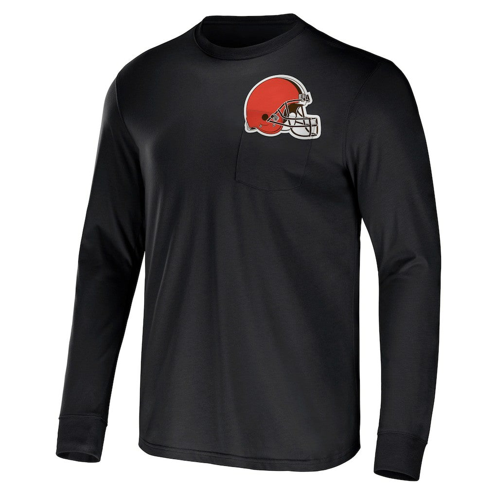 Cleveland Browns NFL x Darius Rucker Collection Team Long Sleeve Pocket T-Shirt - Brown - Fanatics