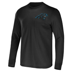 Carolina Panthers NFL x Darius Rucker Collection Team Long Sleeve Pocket T-Shirt - Black - Fanatics