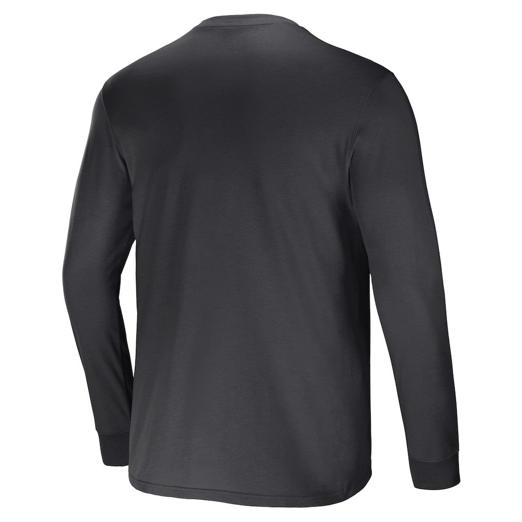 Las Vegas Raiders NFL x Darius Rucker Collection Team Long Sleeve Pocket T-Shirt - Charcoal - Fanatics