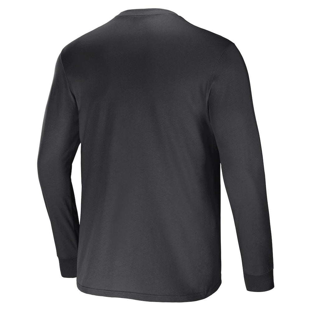 Las Vegas Raiders NFL x Darius Rucker Collection Team Long Sleeve Pocket T-Shirt - Charcoal - Fanatics