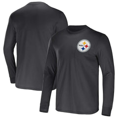 Pittsburgh Steelers NFL x Darius Rucker Collection Team Long Sleeve Pocket T-Shirt - Black - Fanatics