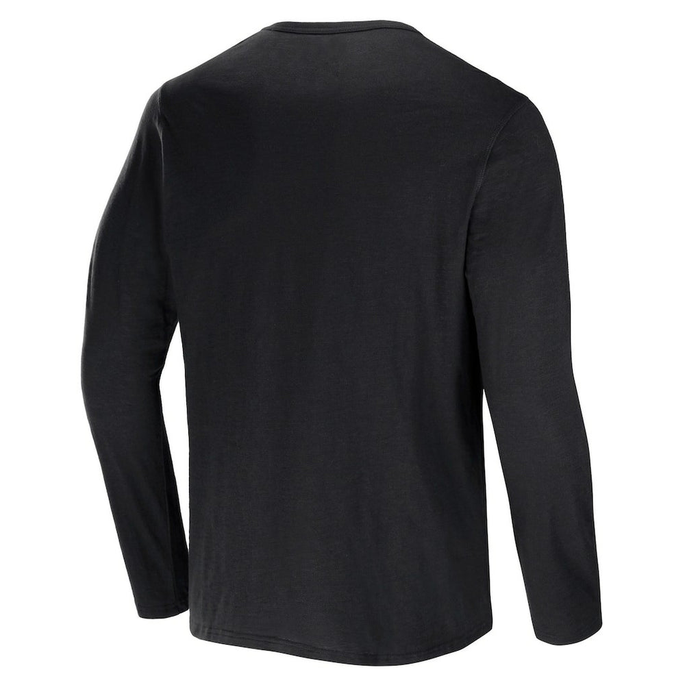 Cleveland Browns NFL x Darius Rucker Collection Slub Jersey Henley Long Sleeve T-Shirt - Black - Fanatics
