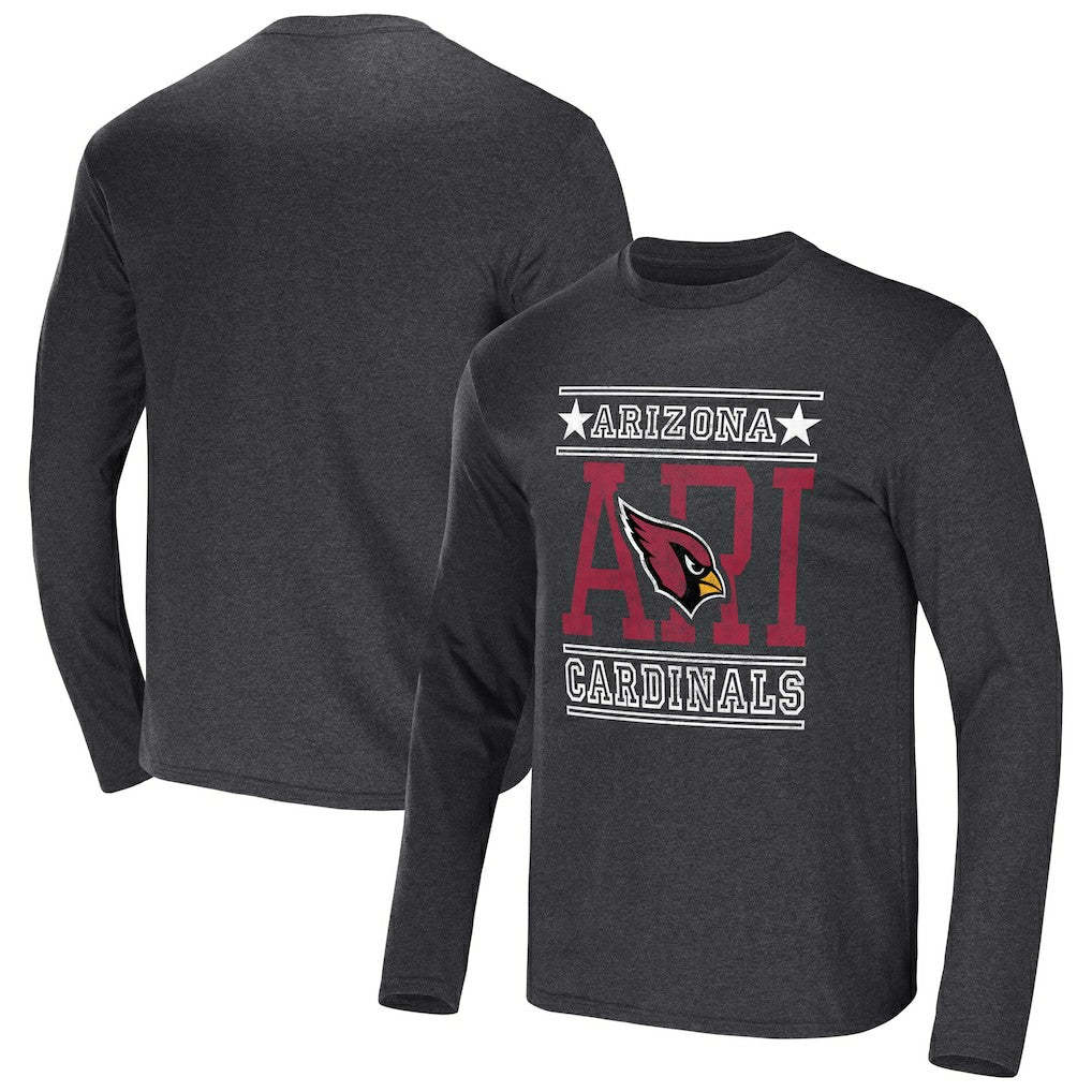 Arizona Cardinals NFL x Darius Rucker Collection Long Sleeve T-Shirt - Heathered Charcoal - Fanatics