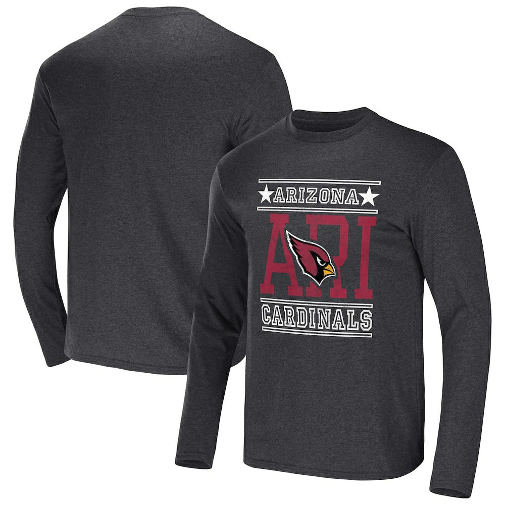 Arizona Cardinals NFL x Darius Rucker Collection Long Sleeve T-Shirt - Heathered Charcoal - Fanatics