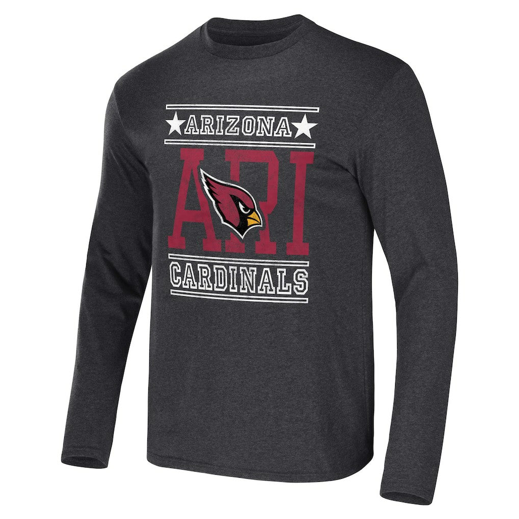 Arizona Cardinals NFL x Darius Rucker Collection Long Sleeve T-Shirt - Heathered Charcoal - Fanatics