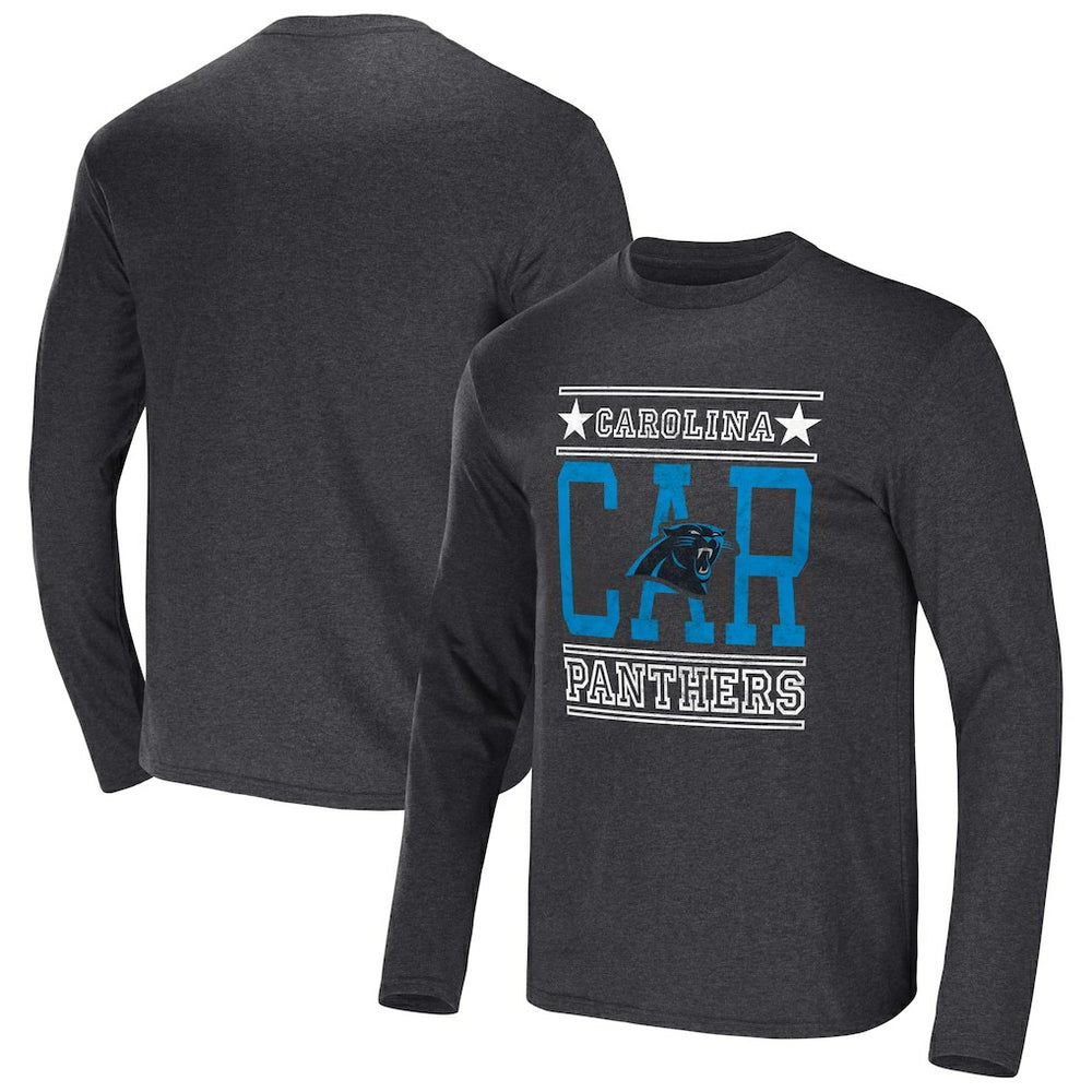 Carolina Panthers NFL x Darius Rucker Collection Long Sleeve T-Shirt - Heathered Charcoal - Fanatics