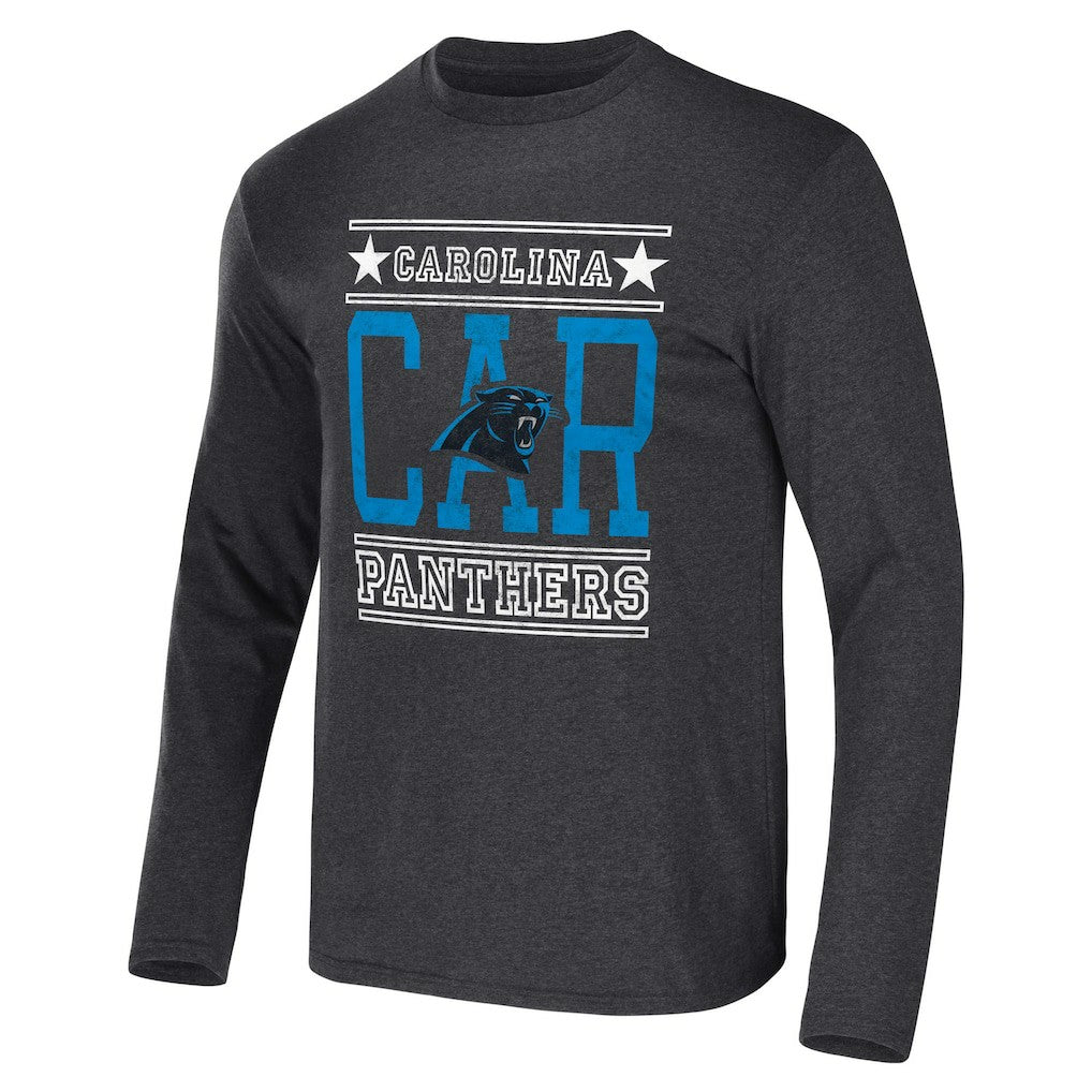 Carolina Panthers NFL x Darius Rucker Collection Long Sleeve T-Shirt - Heathered Charcoal - Fanatics