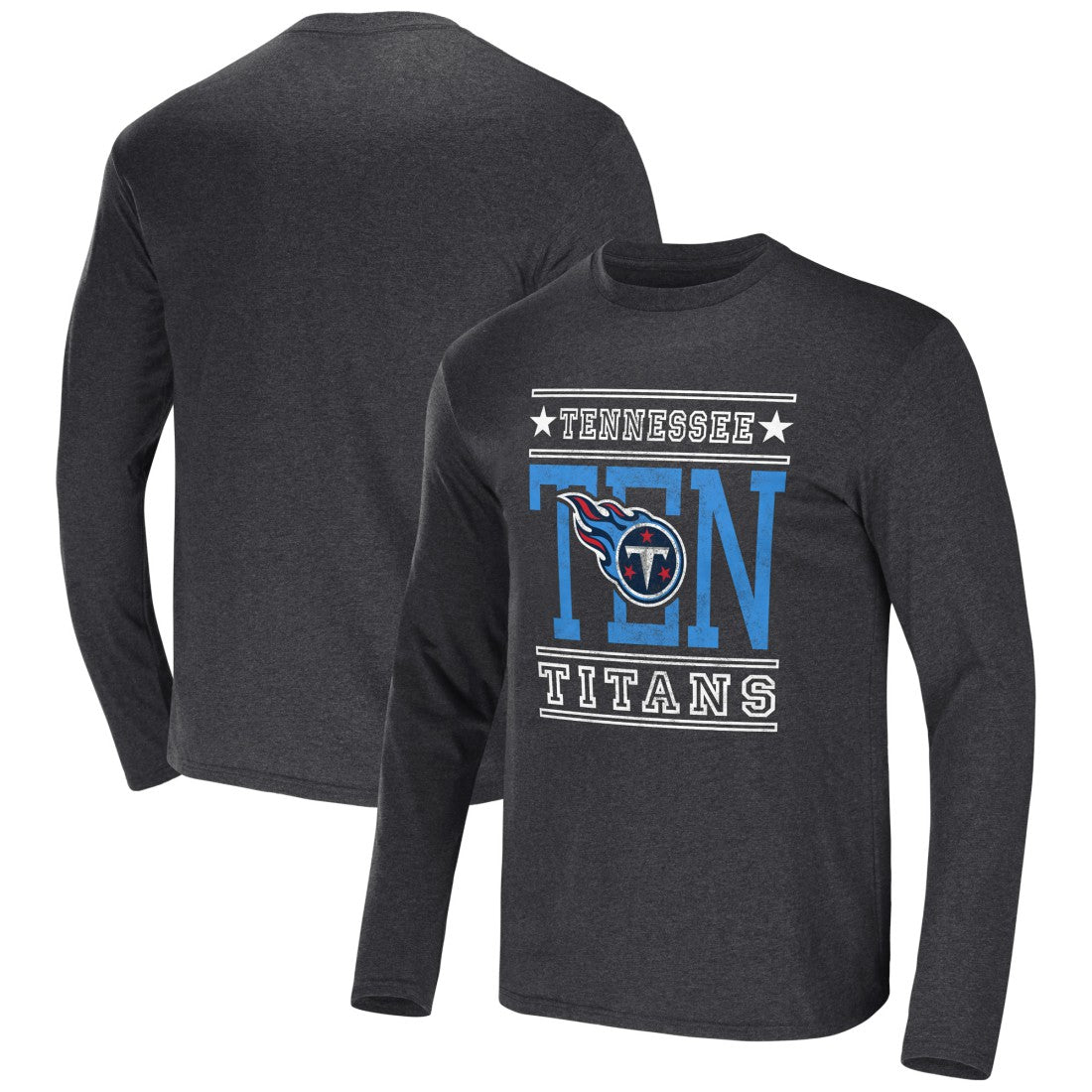 Tennessee Titans NFL x Darius Rucker Collection Long Sleeve T-Shirt - Heathered Charcoal - Fanatics
