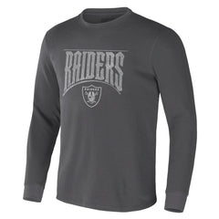 Las Vegas Raiders NFL x Darius Rucker Collection Long Sleeve Thermal T-Shirt - Charcoal - Fanatics