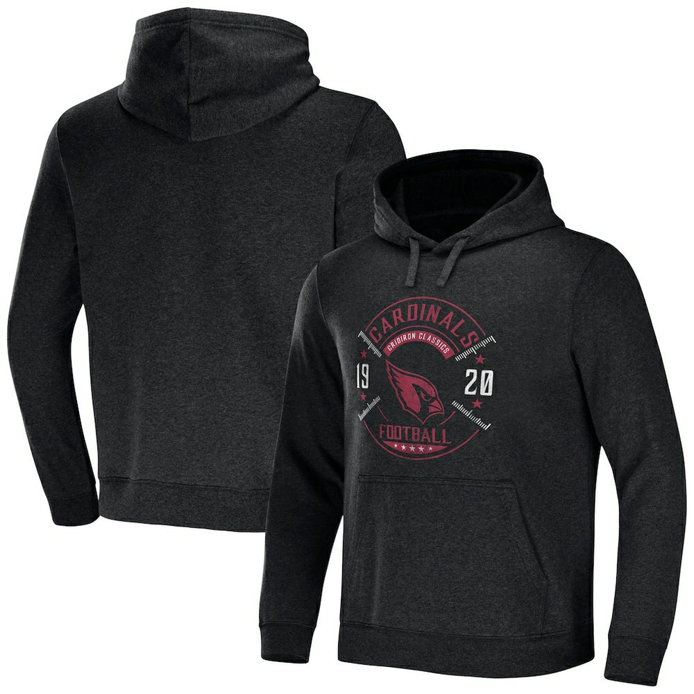Arizona Cardinals NFL x Darius Rucker Collection Radar Pullover Hoodie - Heather Charcoal - Fanatics