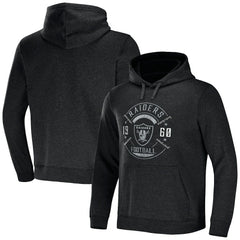 Las Vegas Raiders NFL x Darius Rucker Collection Radar Pullover Hoodie - Heather Charcoal - Fanatics