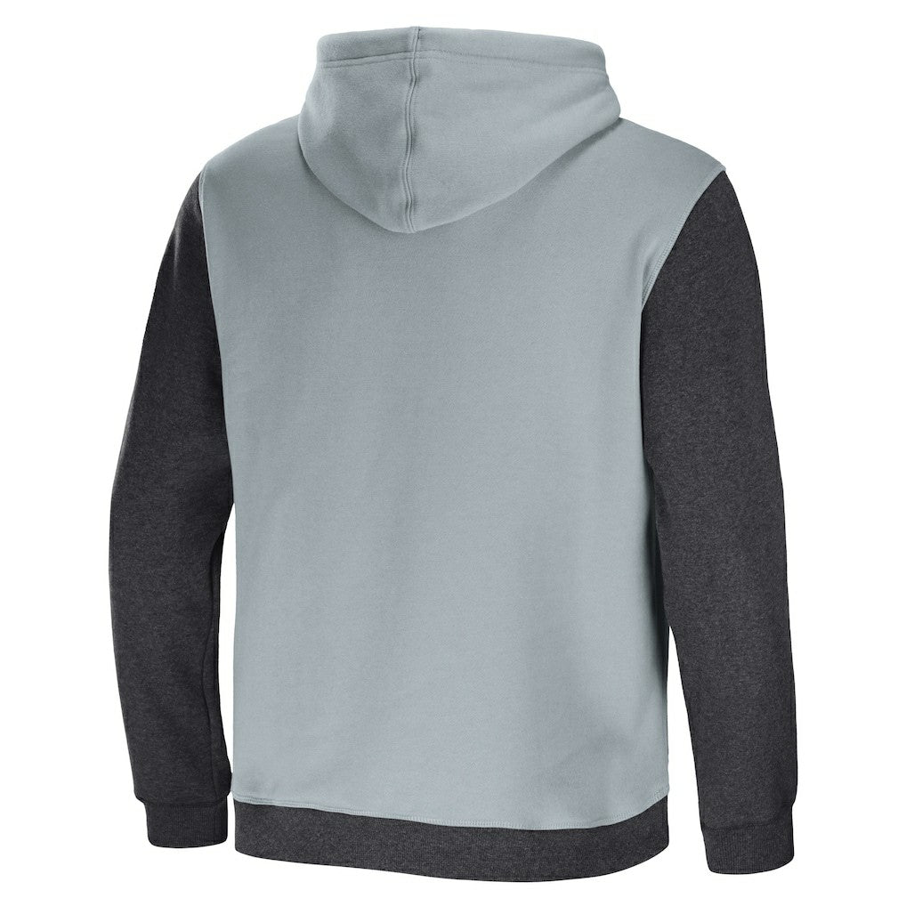Las Vegas Raiders NFL x Darius Rucker Collection Colorblock Pullover Hoodie - Gray/Charcoal - Fanatics