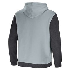 Las Vegas Raiders NFL x Darius Rucker Collection Colorblock Pullover Hoodie - Gray/Charcoal - Fanatics