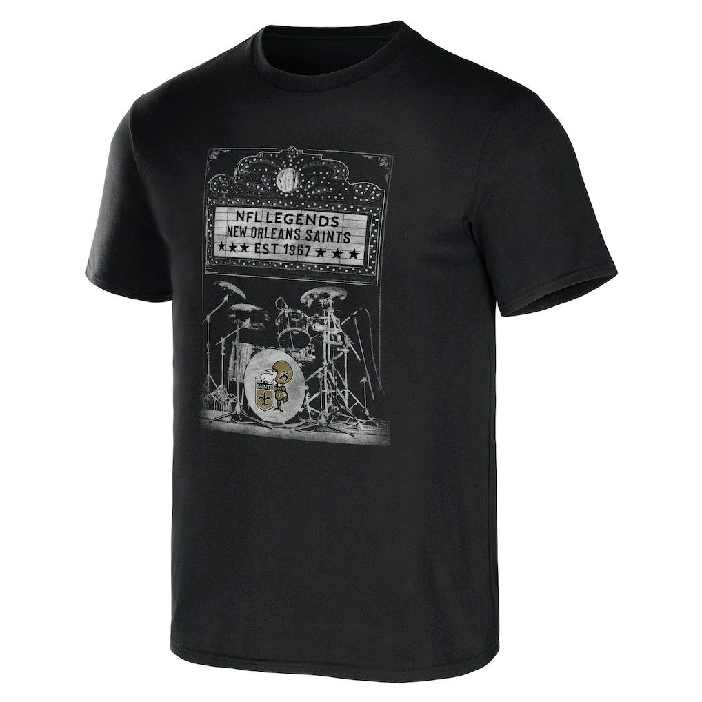 New Orleans Saints NFL x Darius Rucker Collection Band T-Shirt - Black - Fanatics