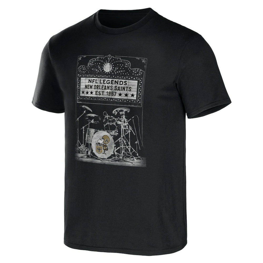 New Orleans Saints NFL x Darius Rucker Collection Band T-Shirt - Black - Fanatics