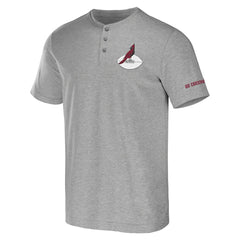 Arizona Cardinals NFL x Darius Rucker Collection Henley T-Shirt - Heather Gray - Fanatics