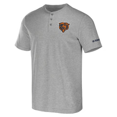 Chicago Bears NFL x Darius Rucker Collection Henley T-Shirt - Heather Gray - Fanatics