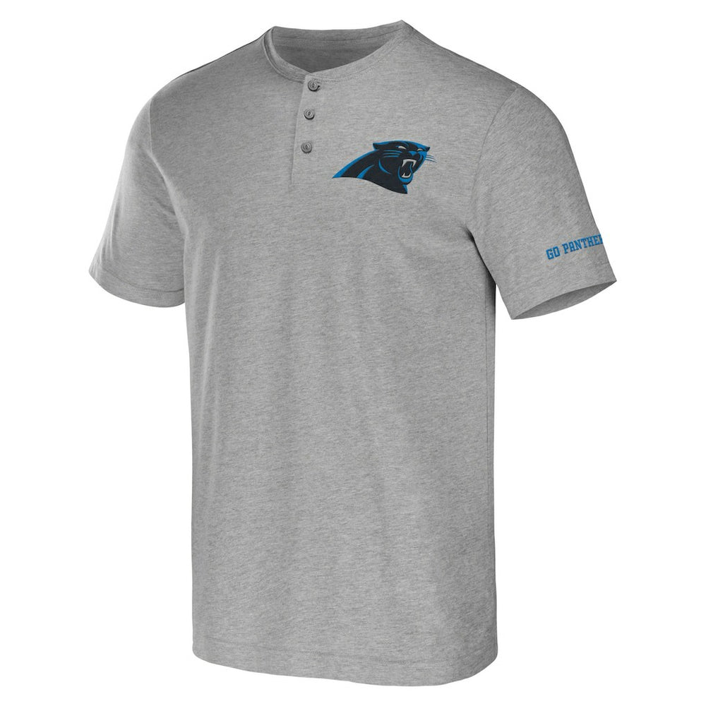 Carolina Panthers NFL x Darius Rucker Collection Henley T-Shirt - Heather Gray - Fanatics