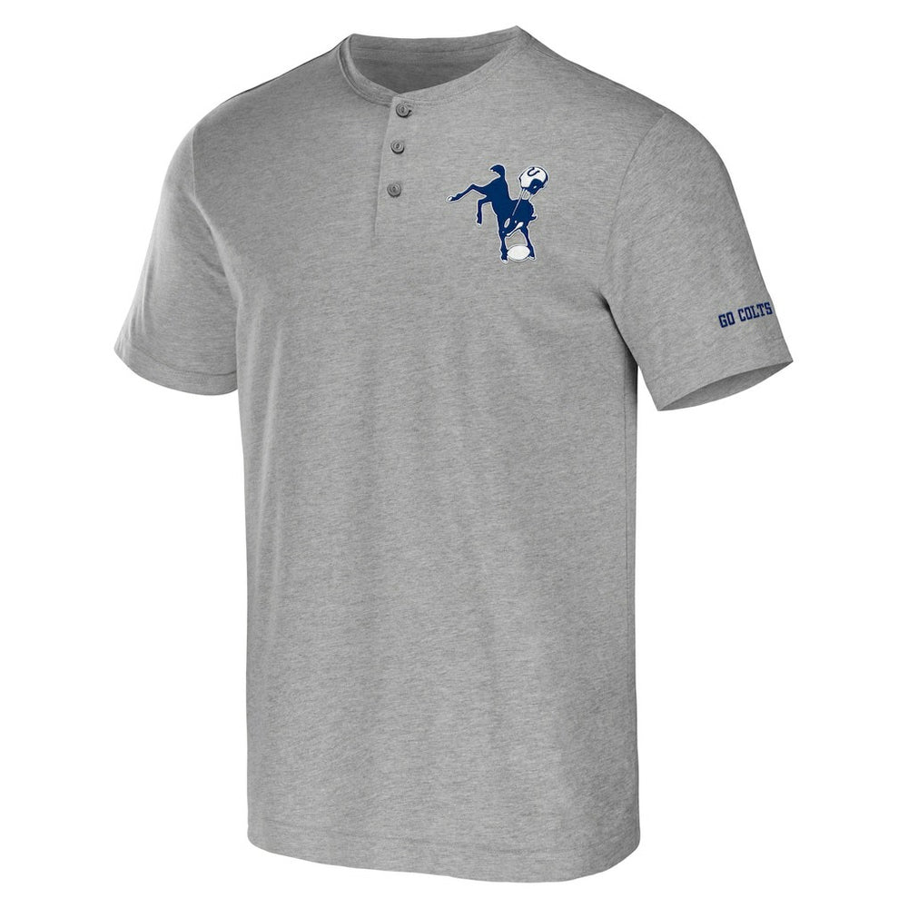 Indianapolis Colts NFL x Darius Rucker Collection Henley T-Shirt - Heather Gray - Fanatics