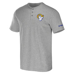 Los Angeles Rams NFL x Darius Rucker Collection Henley T-Shirt - Heather Gray - Fanatics